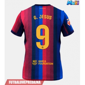 Lacne Muži Futbalové dres Barcelona Gabriel Jesus #9 2026-27 Krátky Rukáv - Domáci